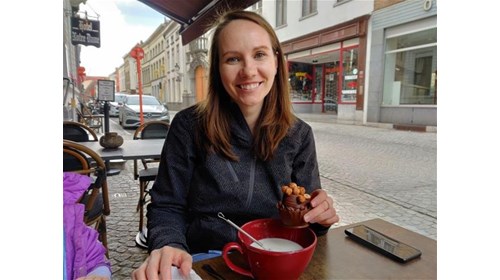 Hot chocolate shop in Bruges