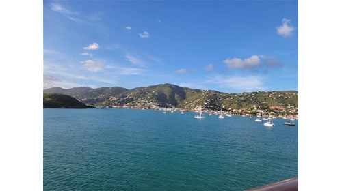 Waking up to this view on a cruise, St. Thomas