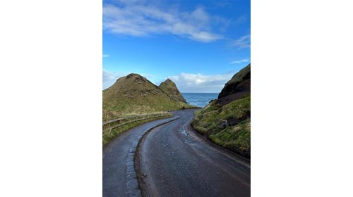 A typical narrow road in Ireland