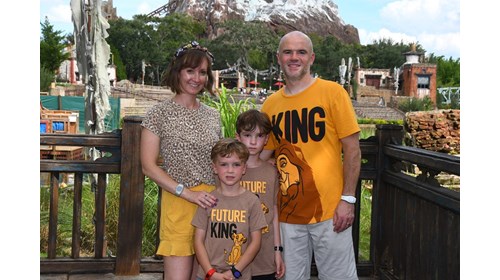 My family and I at Animal Kingdom in 2021