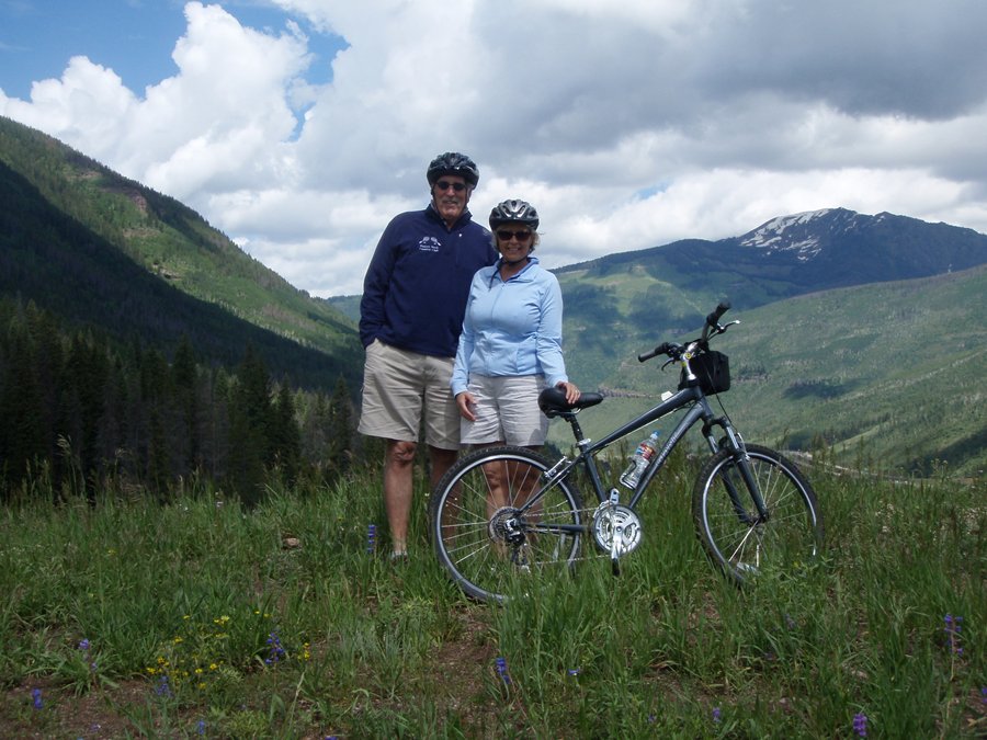 Biking from Vail Pass to Village: 2k ft downhill..