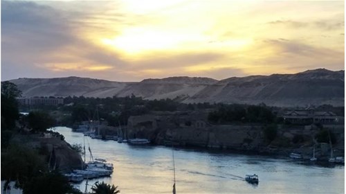 Sunset along the Nile