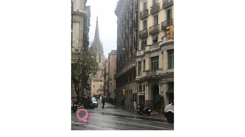 Rainy streets of the Gothic Quarter