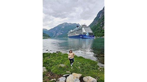 Geiranger, Norway sailing on Celebrity Apex