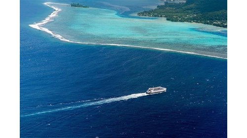 Tahiti Atoll Aerial View