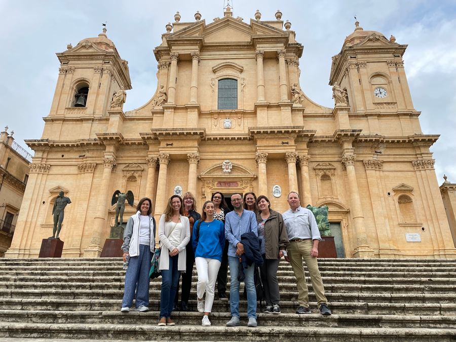My fellow travel advisors in Noto, Sicily