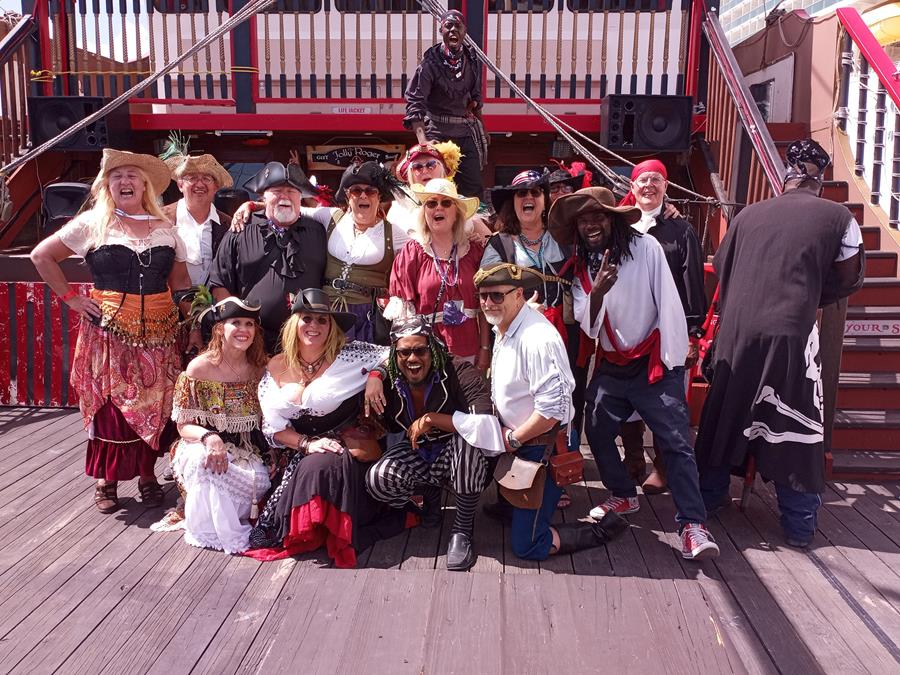 A happy crew of pirates!