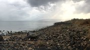 The Sea of Galilee at Tabgha, in Israel