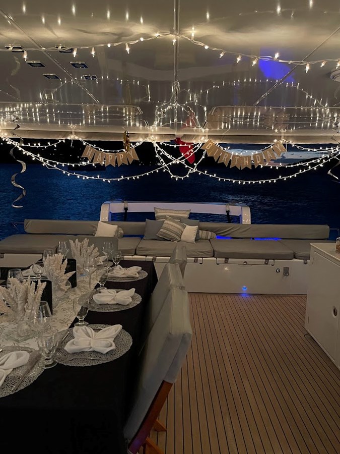 Evening celebration ~ private yacht