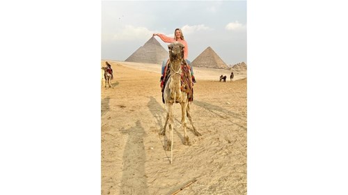 Camel ride at the Pyramids of Giza! 
