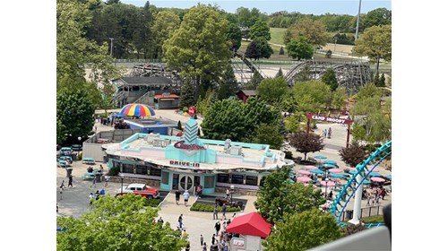 Photo of some of the park from the Ferris wheel