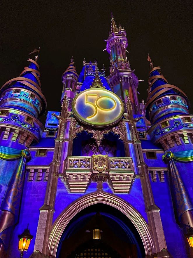 Cinderella's Castle at Night, 2021