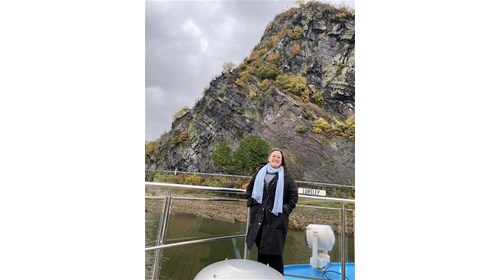 Me on our river cruise at Loreley Rock.