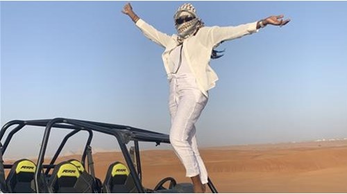 Dirt Bike Ride on a Desert Safari