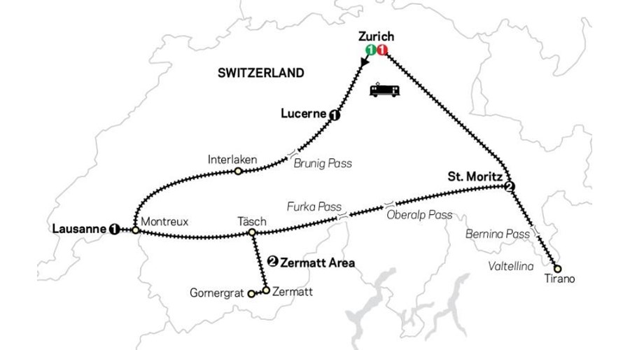 9 Day Switzerland by Train