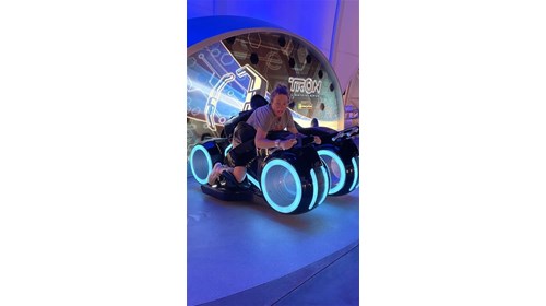 I got to ride TRON during it's pre-opening!!