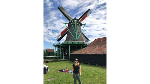 Functioning Windmill in Belgium on the Rhine River