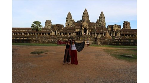 At Angkor Wat for the first time