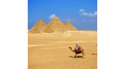 Camel ride around the Egyptian Pyramids