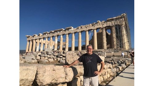 This is me in front of the Parthenon.