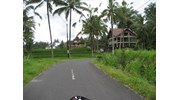 On motorbike somewhere in Ubud, Bali  :  )