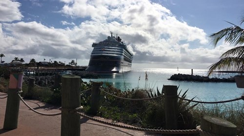 Docked at Castaway Cay - Disney's Private Island