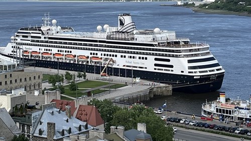 Holland America Zaandam docked in Quebec City, Can