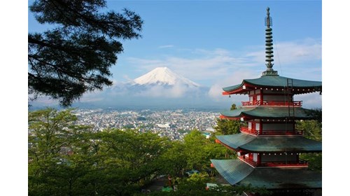 The famous Mount Fuji