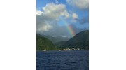 Rainbow over the Pitons