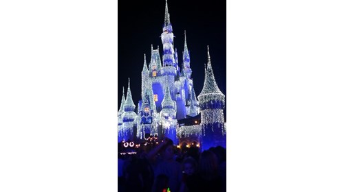 Cinderella's Castle at Christmas