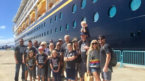 Richard Snelgrove family & friends Disney Cruise