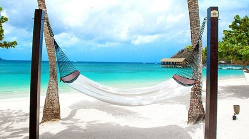 Sandals Resorts hammock on the beach 