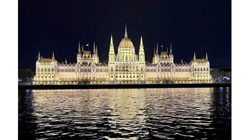 Parliament Building in Budapest along the Danube