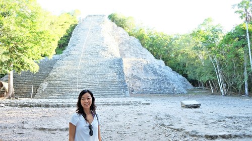 Main pyramid at Coba ruins