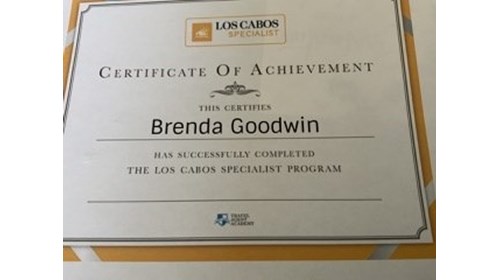 Certificate of Achievement-Los Cabos Specialist 