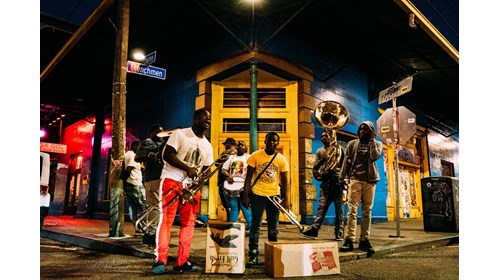 Brass Band Performing Live on Frenchmen Street