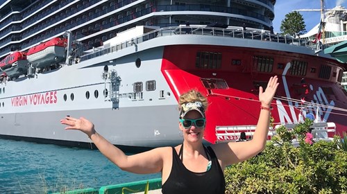 Scarlet Lady in Port on Nassau