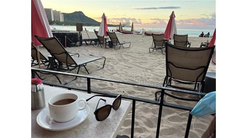 Waikiki beach mornings are special!