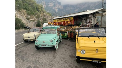 Vintage Fiat tour on the Amalfi Coast