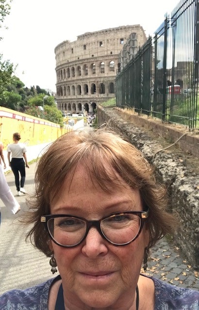 In the shadow of the Colosseum, what a fun day!