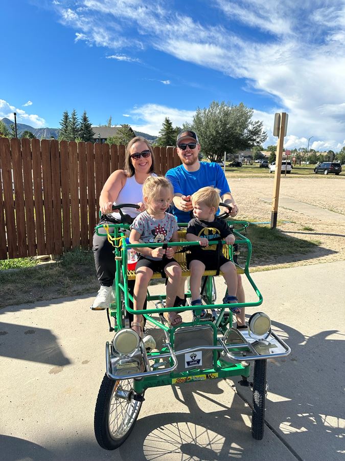 Daughter In Law/ Son and Grandkids on bike rentals
