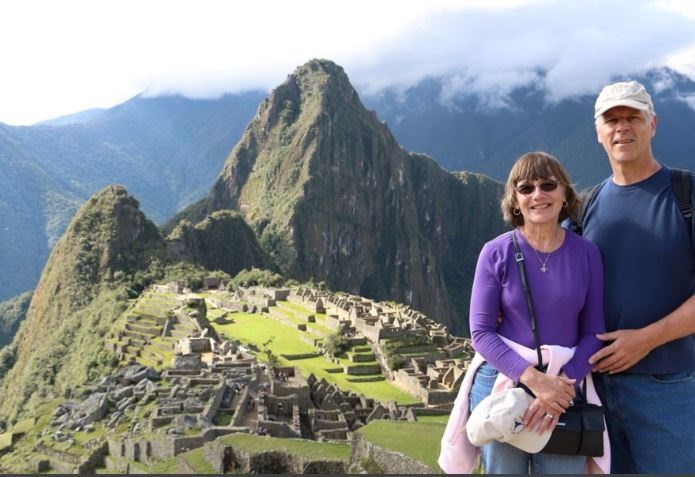 Mary & Stan enjoying the wonder of Maccu Picchu