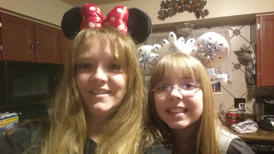 My Daughter and I Showing off Our Ears