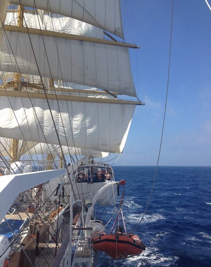 Under sail on a tall ship cruise