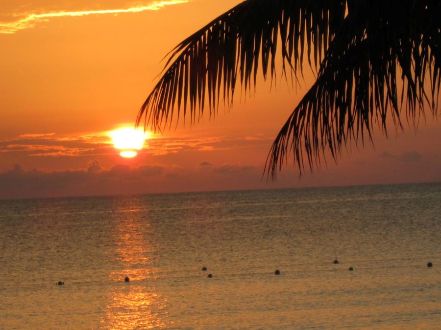 Sunset near Negril Jamaica
