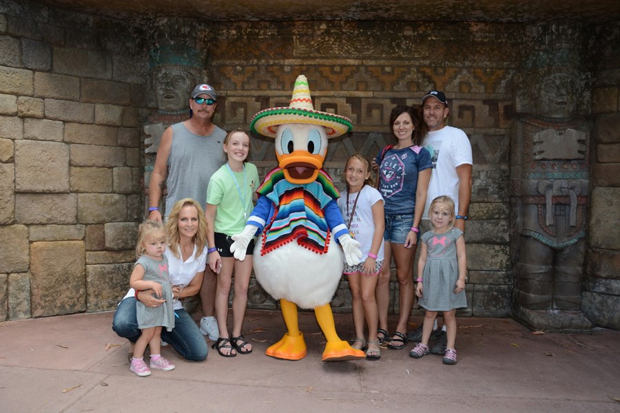 Family time at Walt Disney World