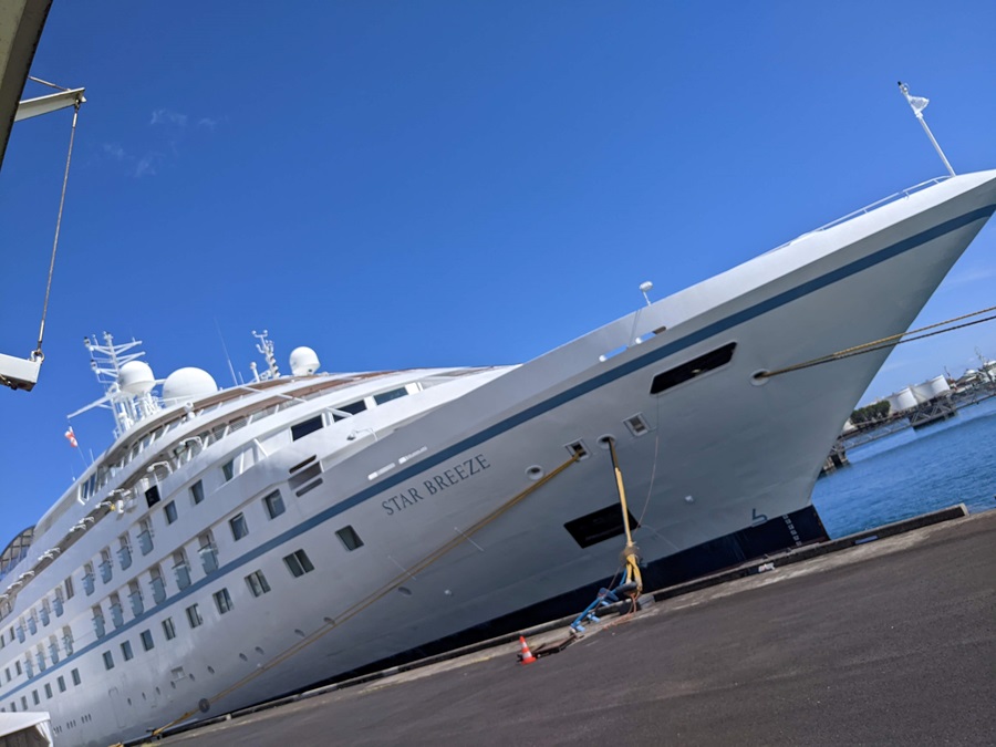 The Star Breeze Docked in Papeete