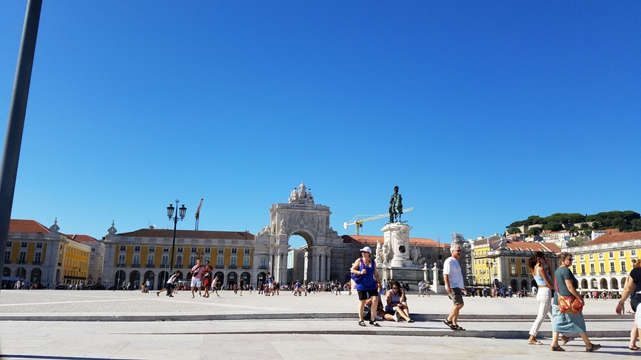 The square in Lisbon