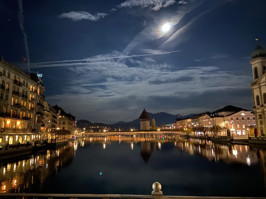 Lucerne at night - NO FILTER