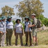 Training female guides in Zambia